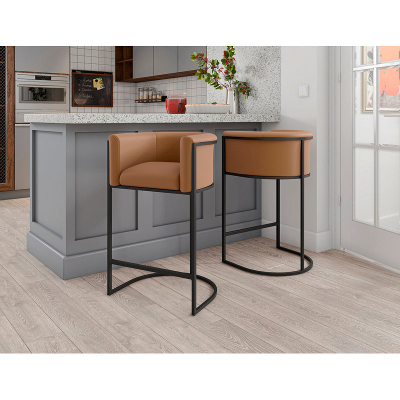 Tabouret de comptoir Cosmopolitan, Chameau, Tabouret de comptoir (siège d'une hauteur de 25,5