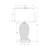 26" Transitional White Ceramic Table Lamp with Ivory/Cream Shade for Timeless Style