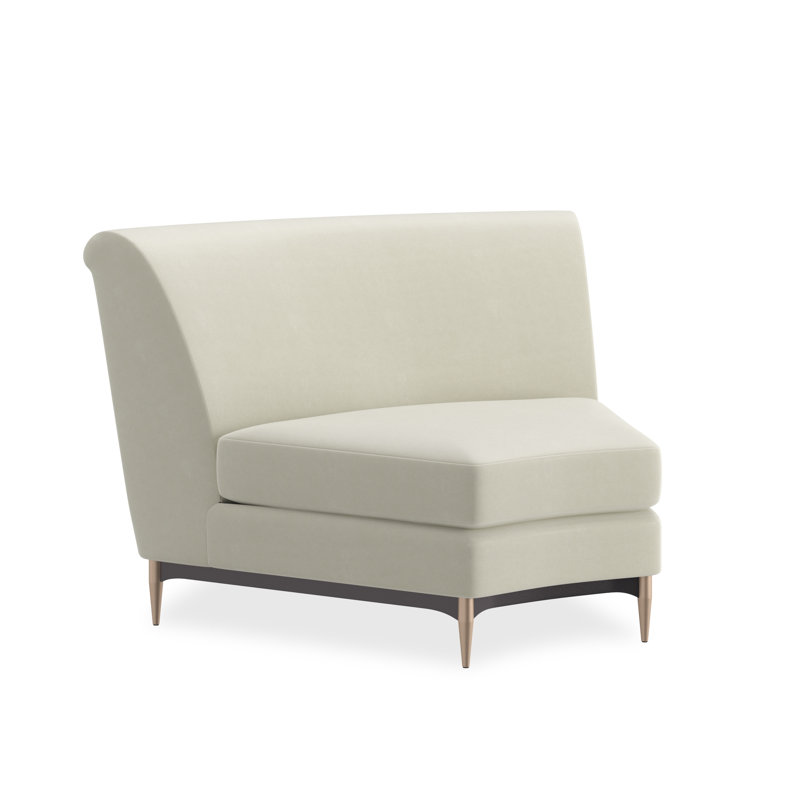 Caracole Upholstery Chair, Ivory Velvet
