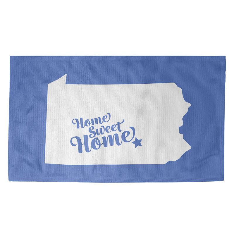Tapis harrisburg blue area home, Rectangle 5 pi x 7 pi