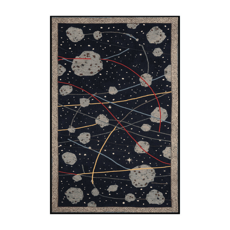 Tapis gris lavable à la machine, Rectangle 2 pi x 3 pi
