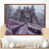 Toile avec cadre flottant brun