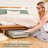 Lock And Roll Personal Safe With Steel Cable, Under-Bed Storage Box For Laptops, Tablets, And Documents, Key-Locking Lid And Wheels For Secure Travel And Home Use