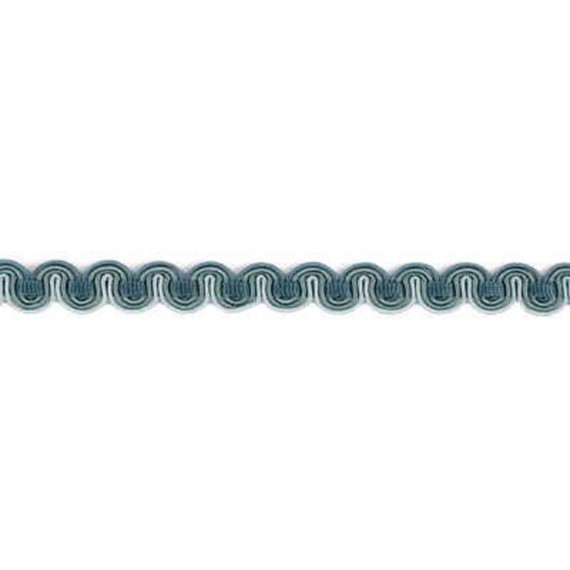 Gimp Fabric, Blue/Light Blue
