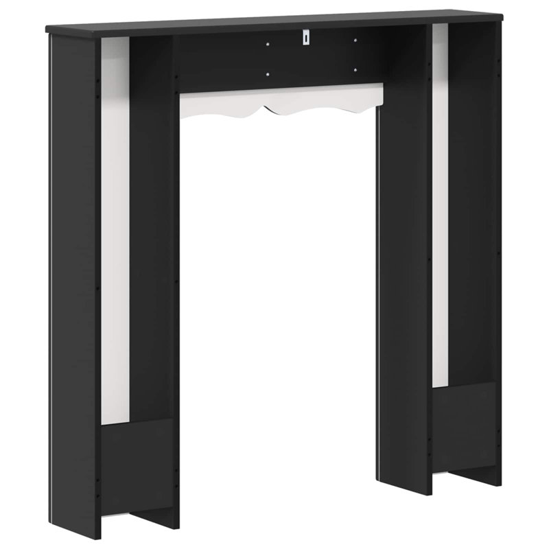Fireplace Mantel Surround, Black