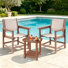Outdoor Dining Chair With Side Table