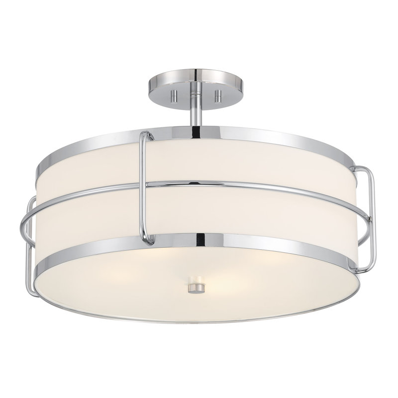 Plafonnier 4 lumières Savoy House Chauncey, Chrome poli