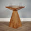 Solid Wood Top Pedestal Square Side Table-24470489