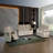 Transitional Microfiber Fabric Upholstered Loveseat