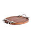 Olive Grove Solid Wood Round Decorative Tray
