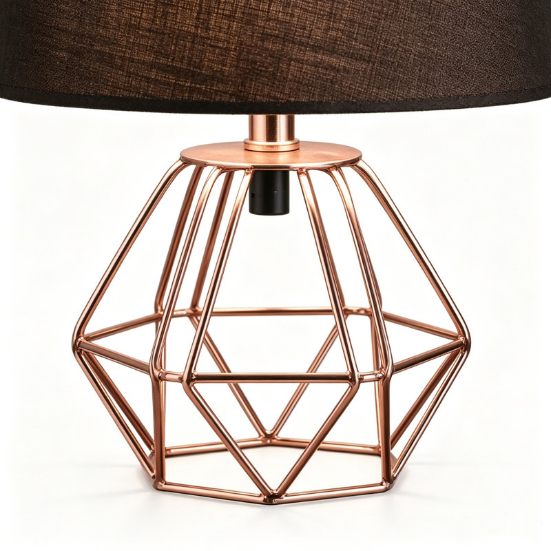 Lampe de table géométrique en métal 11,25 pouces Wesley