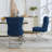 Charys Tufted Velvet Upholstered Cross Legs Parsons Dining Chair-794719984