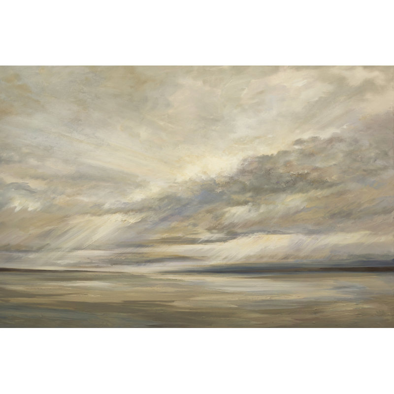 Storm on the Bay by Sheila Finch - Painting Print, 30cm H x 46cm W, Wrapped Canvas