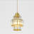Aurevane 1-Light Dimmable Crystal Drum Pendant Light