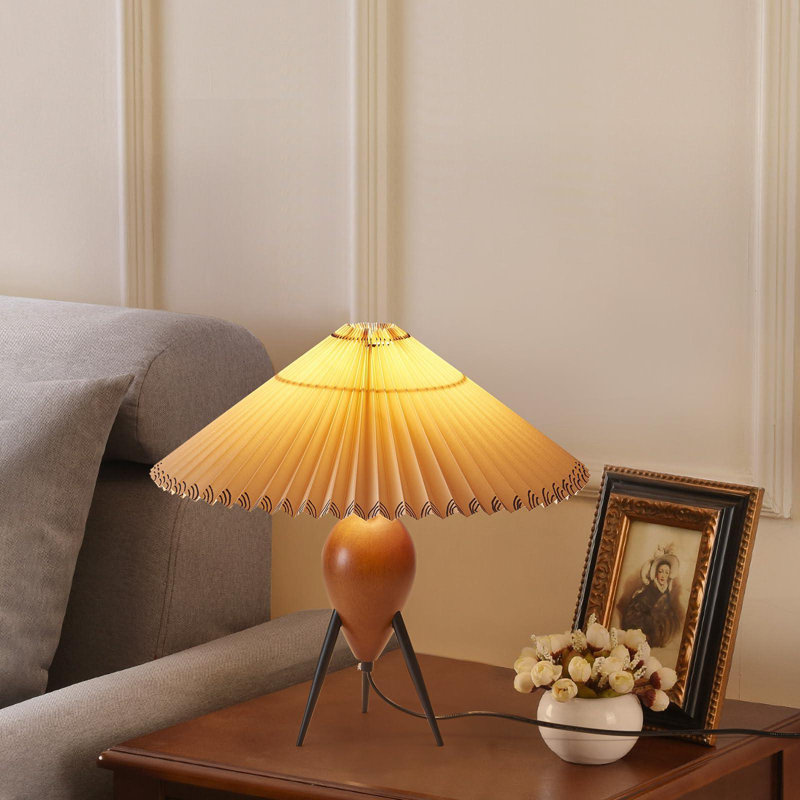Jolie lampe de bureau moderne en bois de rose, Noir