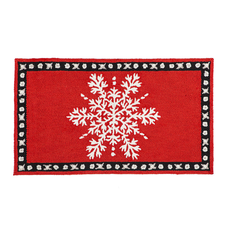 Tapis intérieur / extérieur rouge Pennville