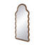 Miroir arqué en bois avec cadre unique
