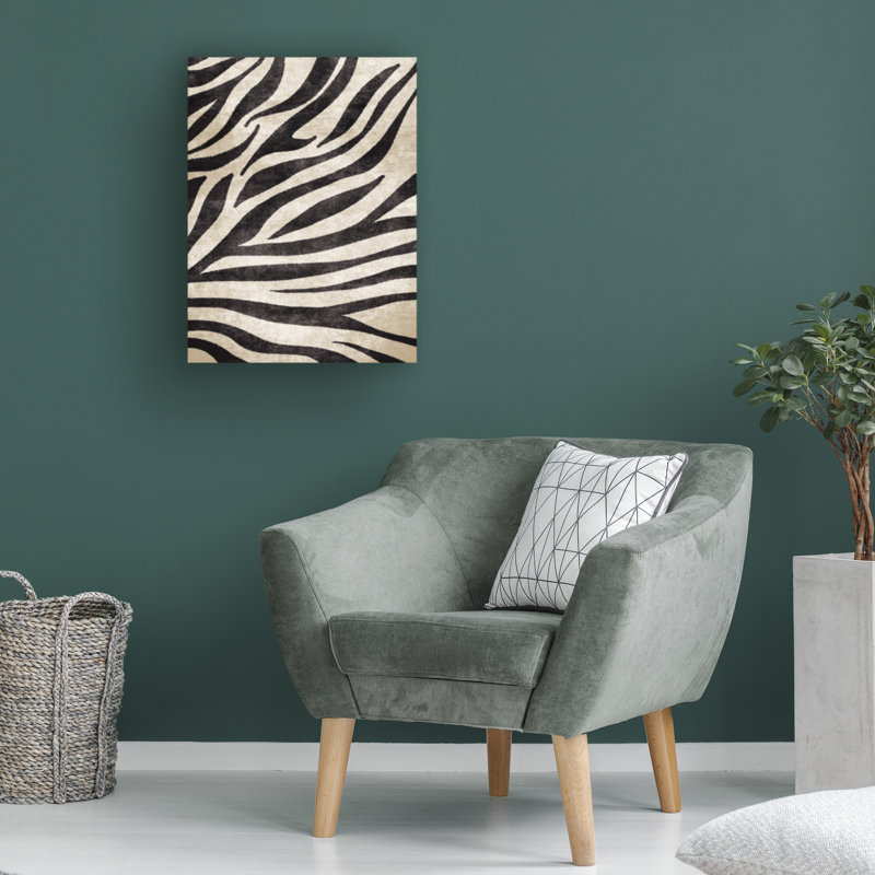Art sur toile, zèbre bolognaise, H 35 po x l 47 po
