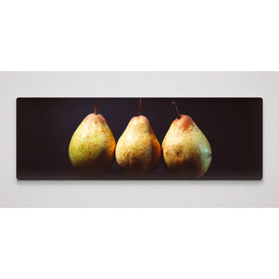 «Three Pears Still Life», art mural sur toile panoramique