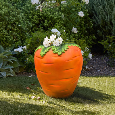 16" Oversized Carrot Shaped Resin Stool