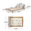 Lit plateforme tapissier Breonca (Grand lit)