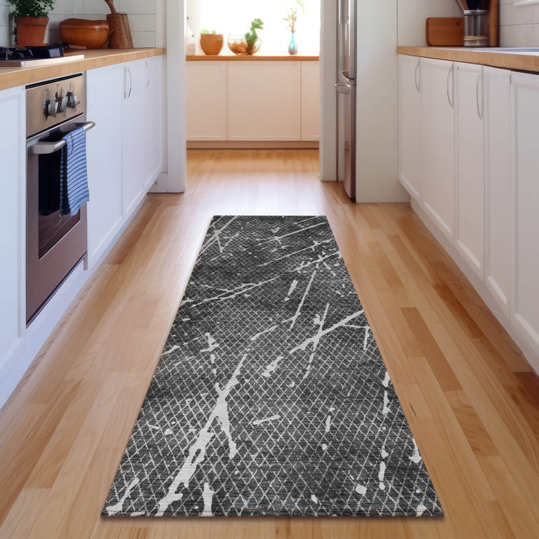 Premium Machine Washable Cerrito Charcoal Rug