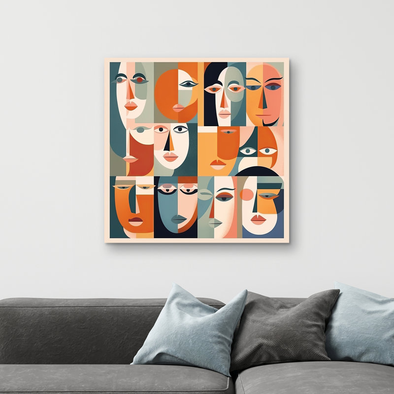 Judgmental gaze - 32"x32" art on canvas