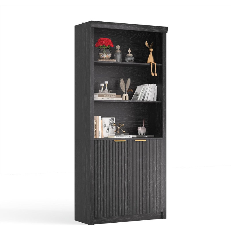180.1cm H x 80cm W Bookcase, Black