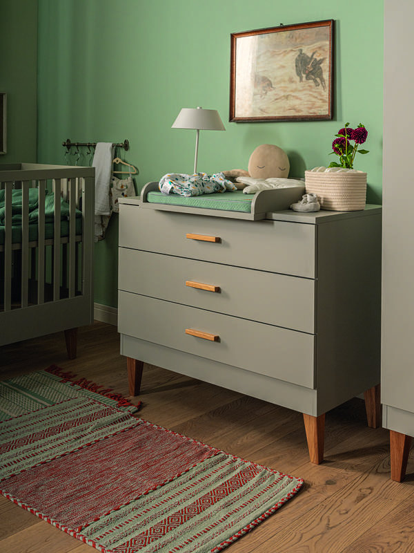 Jahn Kids 3 - Drawer Dresser, Light Grey