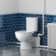 Macerating Toilet with 600W Macerator Pump Upflush Toilet for Basement with Extension Pipe with 4 Water Inlet