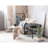 Ronan Round Mable Accent Table with Interlocking Cross Base