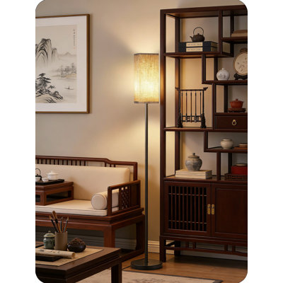 Modern Corner Floor Lamp With Remote And Foot Switch, Dimmable Standing Lamp With Color Temperature Adjustment, Auto-Off Timer And Space-Saving Design For Living Room Or Bedroom