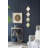 Gold Narrow Four Tiered Wall Mirror