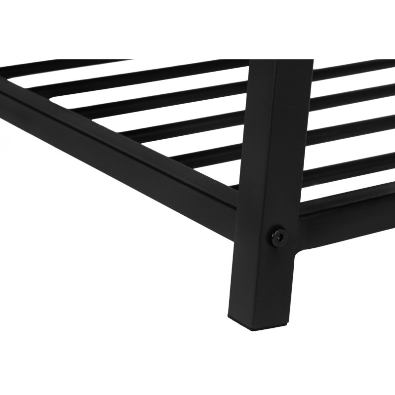 Banc de rangement rectangulaire gris en stratifié de 42 po avec tiroirs en métal noir pour chevilles de vestibule
