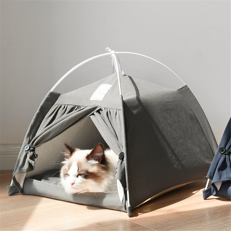 Lit-tente pour chat Bennfield, Gris