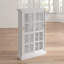 Armoire multimédia à porte coulissante blanche