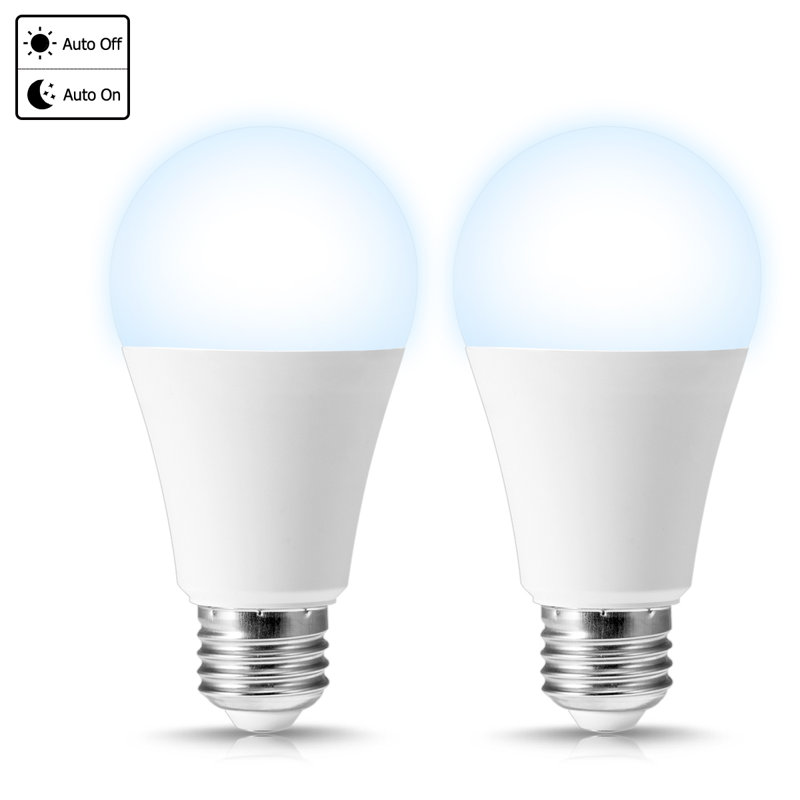 12 Watt (100 Watt Equivalent), A19 Outdoor Dusk to Down LED Light Bulb, Daylight (5000K)