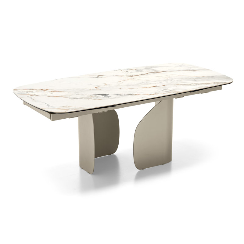 Tables extensibles Twins, Marbre Calacatta Paonazzo