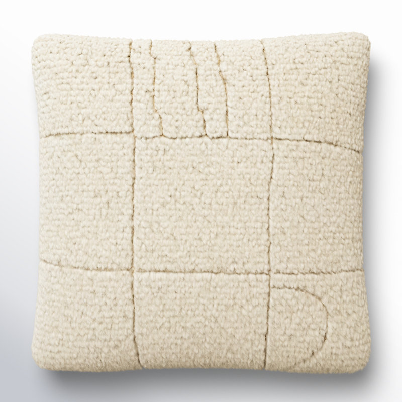 Kess Abstract Wool Blend Throw Pillow, Pillow Cover Only - No Insert, 22" x 22"