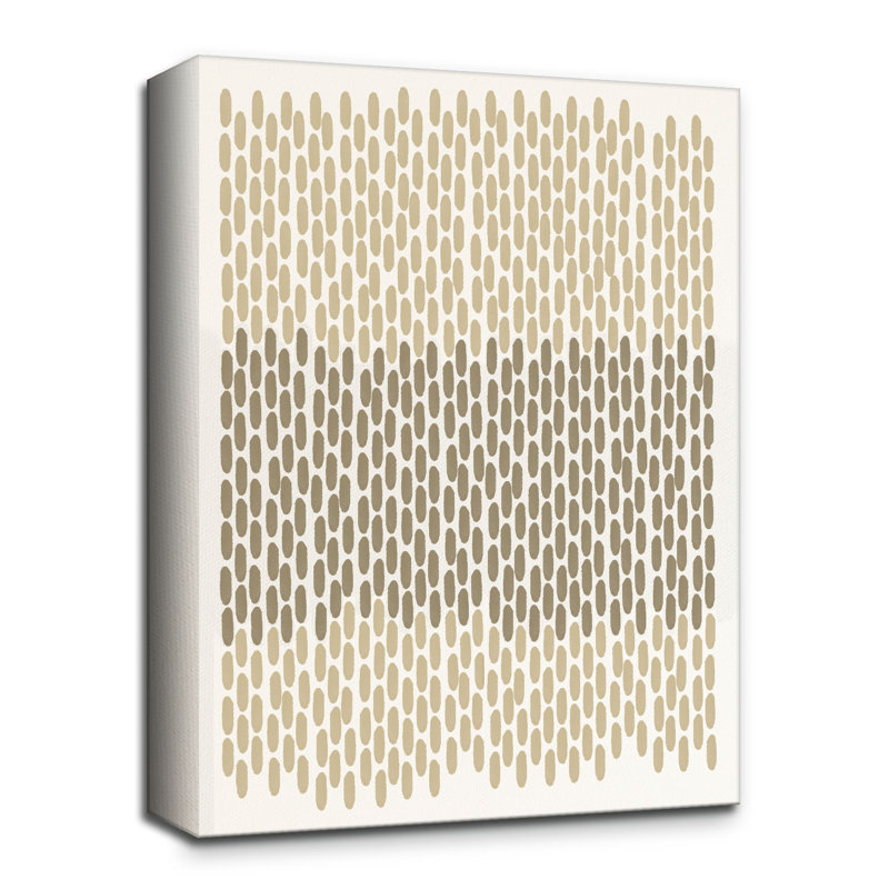 «Alvaro Abstract Neutral CLXI» par ChiChi Decor, impression sur toile, H 16 po x l 12 po x P 1,5 po