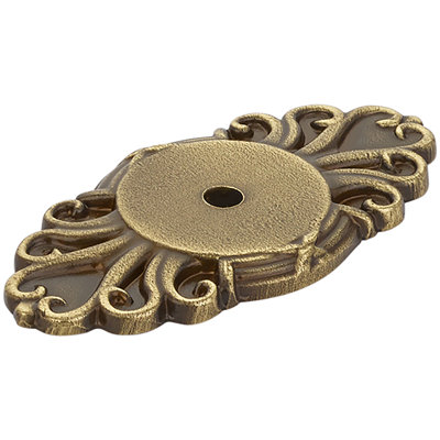 Ribbon And Reed Metal Knob Backplate