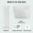 Gaomon 18'' Vitreous China Rectangular Bathroom Sink