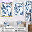 Décoration murale feuilles bleues Botanical Wash II - feuillage bleu-1578967556-1578967561
