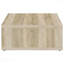 Table basse carrée en bois d'ingénierie vieilli-148140718