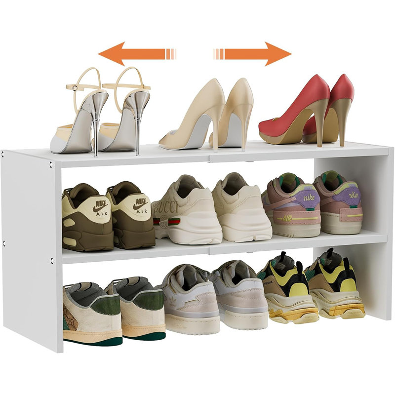 Range-chaussures extensible à 2 niveaux