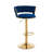 Paulyne Swivel Upholstered Adjustable Height Counter Stool with Metal Frame-82925206