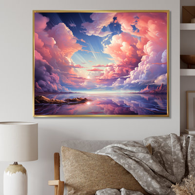 Kawaii Landscape Clouds V sur impression sur toile