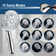 7.5" Rotatable Dual Shower Head with Handheld Combo, Adjustable Slide Bar