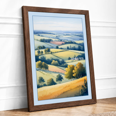Patchwork Harvest Rustic - Framed Print