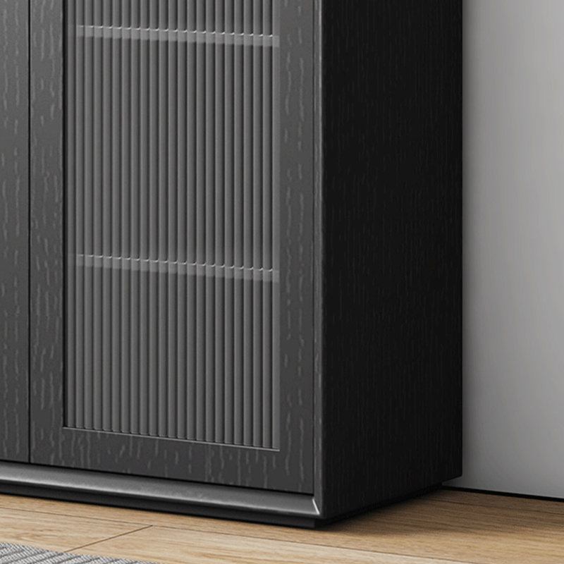 American style luxurious black bookcase